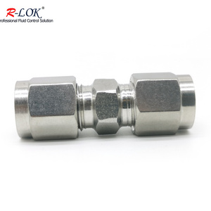 1/2 Swagelok type 3/4" union fittings hydraulic straight union pipe fitting stainless steel compression tube fitting union