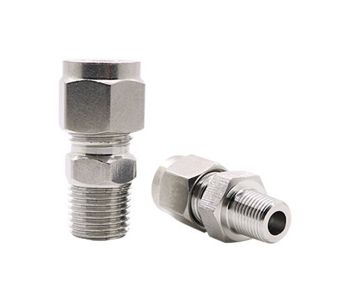 Pneumatic Stainless Steel Tube Fitting Racores De Tubos De Acero Inoxidable Hydraulic Male Connector Union Pipe Fitting