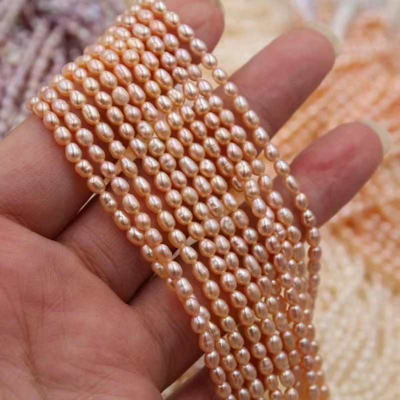 Aimgal factory wholesale natural freshwater DIY 2-3mm mini pearl millet bead string