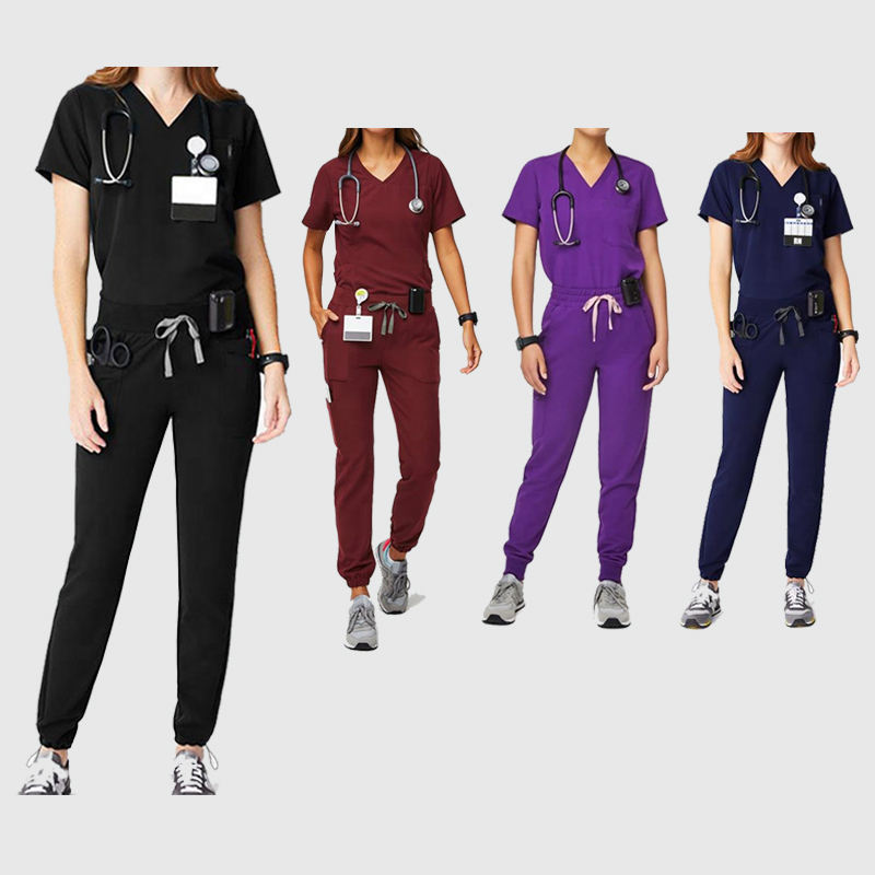 AI-MICH Salon Nurse Hospital Uniforms Customize Scrub Design Customization Unisex Summertime Surgical Gowns