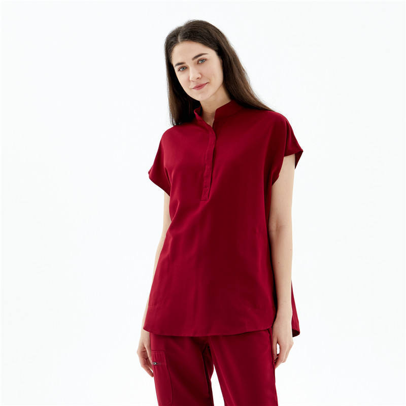 AI-MICH Dentist Beauty Wholesale Short Sleeves Smock Subdue Lab Coat Clinic Surgical Gowns Hospital Suits Customize