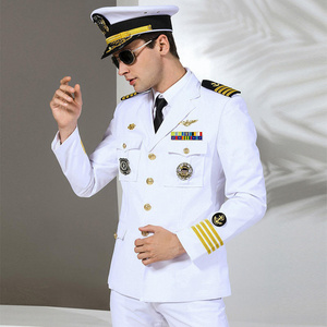 AI-MICH Shirt OEM Flight Attendant Costumes Customize Airline Gentleman Air Hostess Safe Cotton Breathable Subdue Pilot