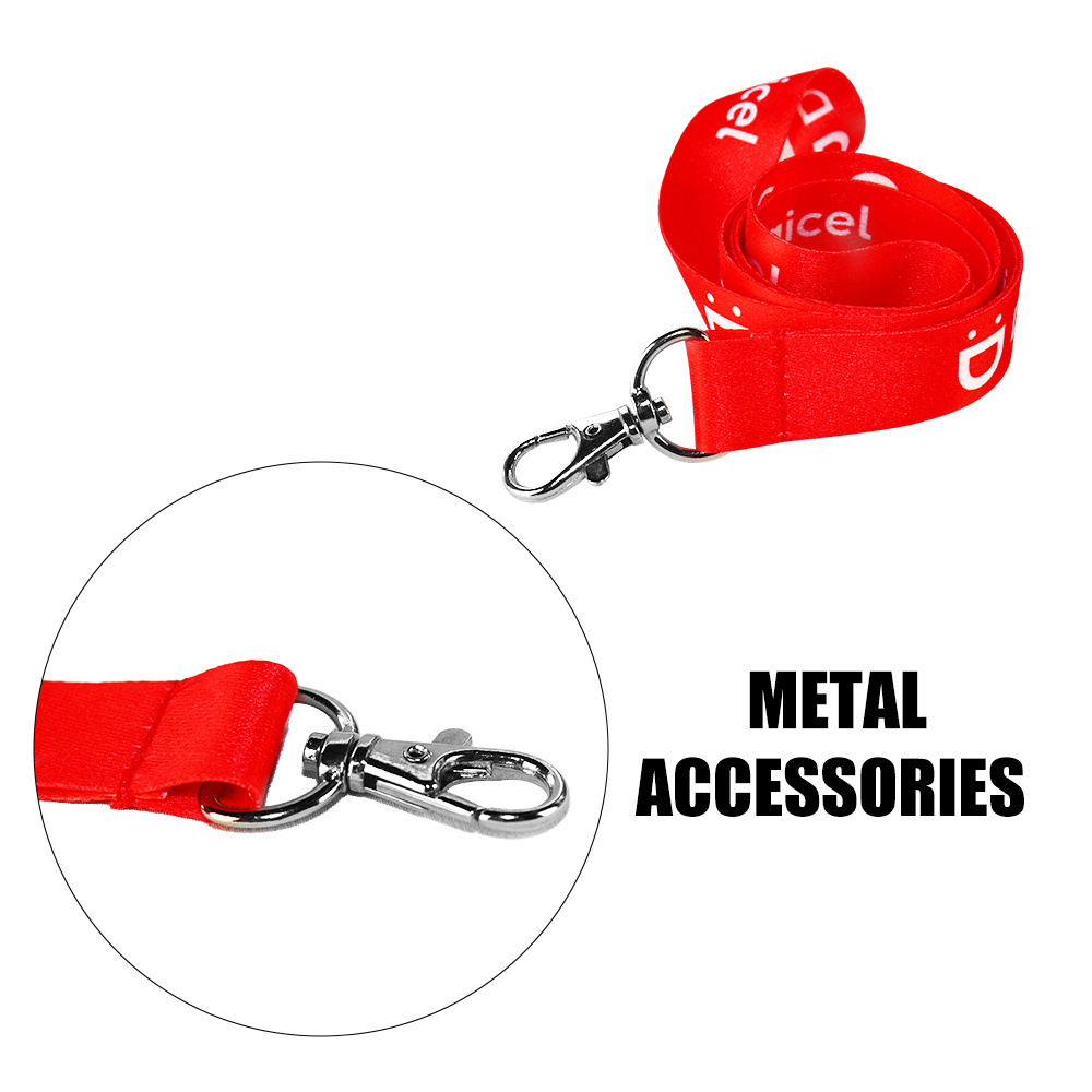 Custom Polyester Material Lanyards Blank Plain Sublimation Printed Rope Lanyards With Logo Custom