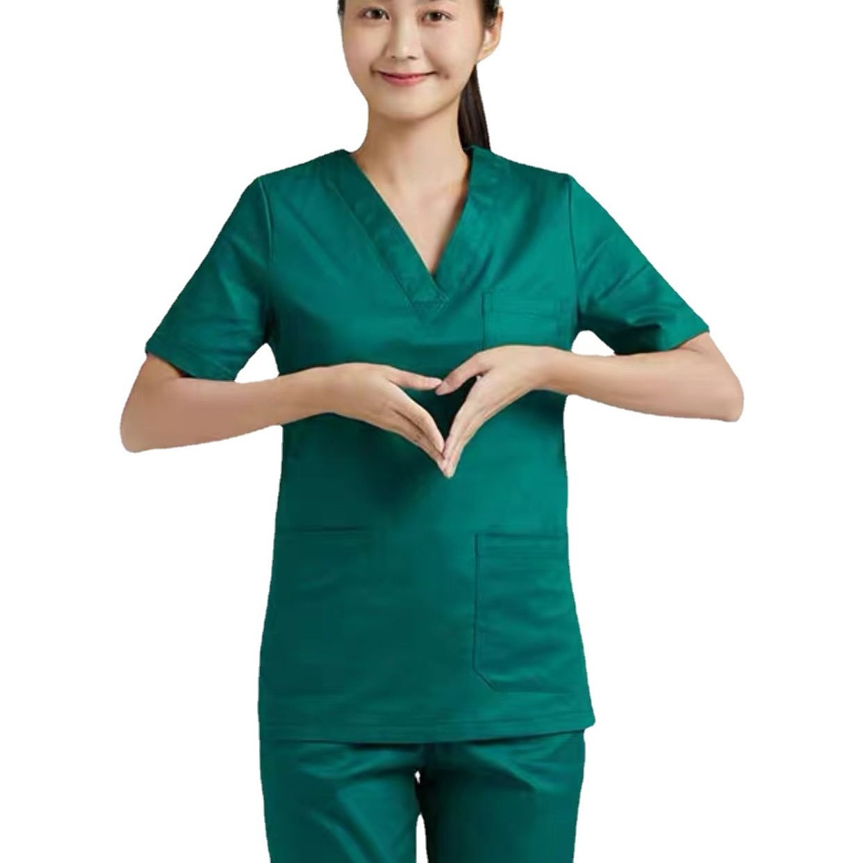 AI-MICH Hand Washing Nurse's Uniform Surgical Gowns Doctor's Suit Short Sleeves Smock Beauty Salon Overalls Summer Model Scrub