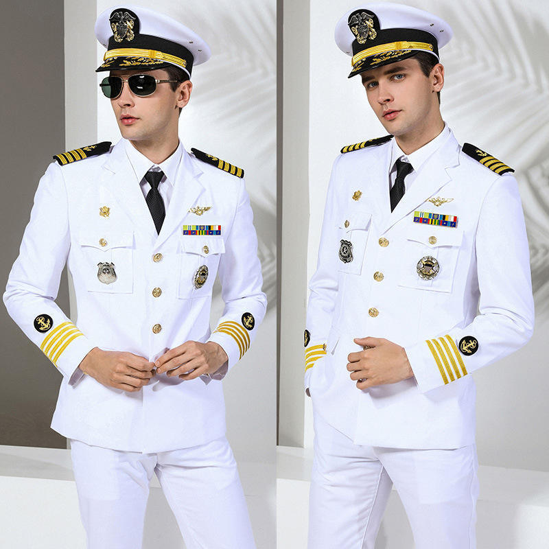 AI-MICH Shirt OEM Flight Attendant Costumes Customize Airline Gentleman Air Hostess Safe Cotton Breathable Subdue Pilot