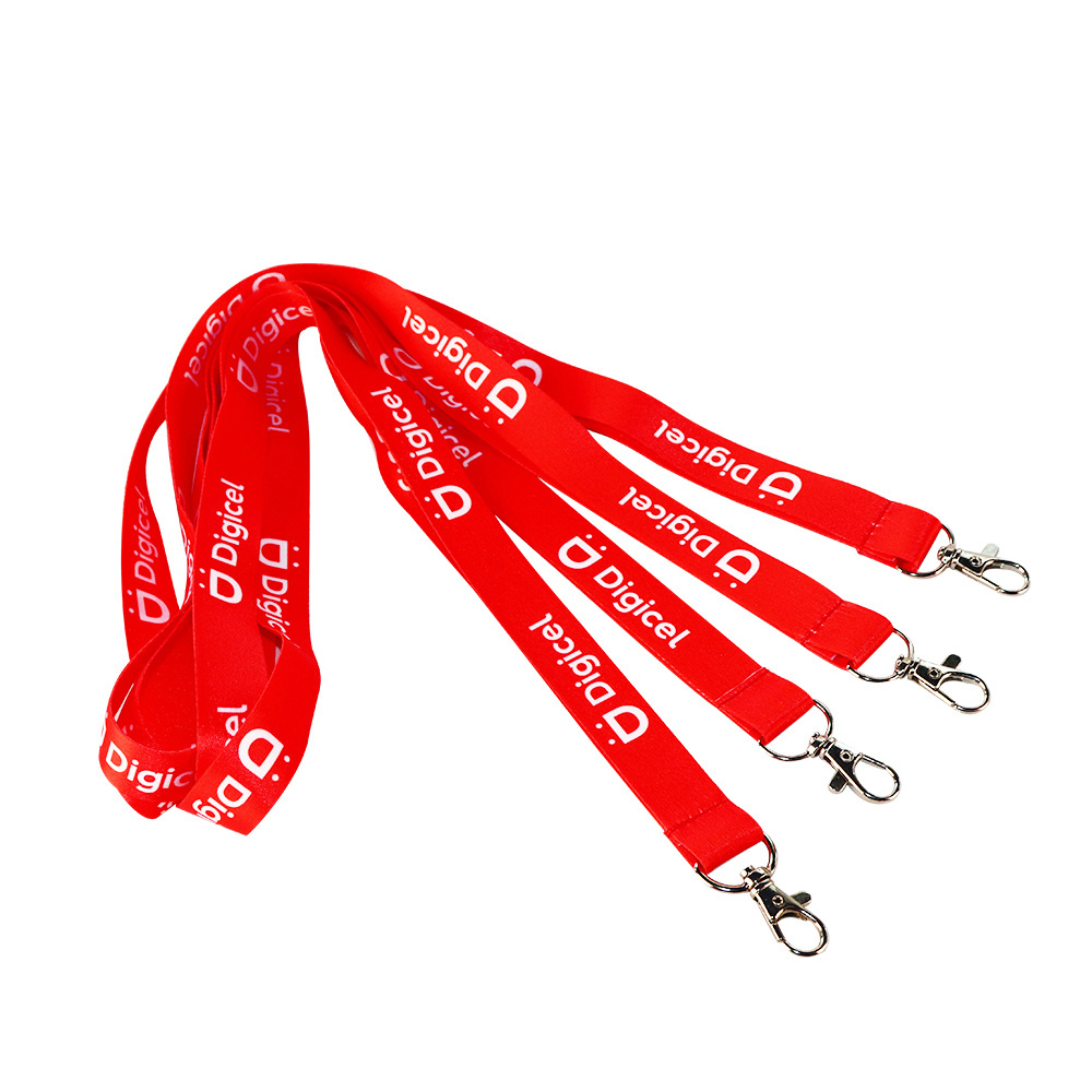 Custom Polyester Material Lanyards Blank Plain Sublimation Printed Rope Lanyards With Logo Custom