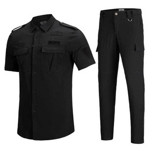 AI-MICH Hot Selling Custom Security Work Uniform With Long Sleeved Buttons And Quick Drying For Both Men And Women