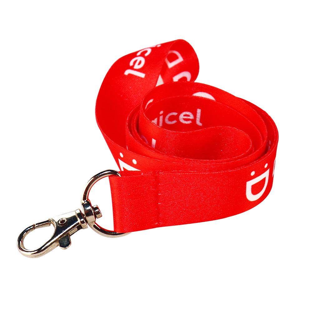 Custom Polyester Material Lanyards Blank Plain Sublimation Printed Rope Lanyards With Logo Custom