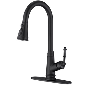 Luxurious Thermostatic Single Handle Water Mixer Pull Down Kitchen Sink Faucet With Stainless Steel Spray Head