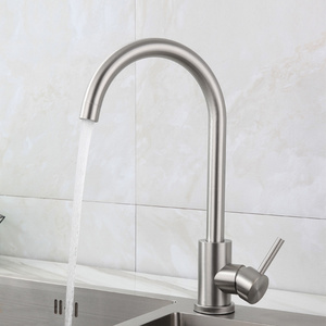 High Quality Stainless Steel Cold And Hot Single Handle Deck Mounted Sink Water Mixer Tap Kitchen Faucets