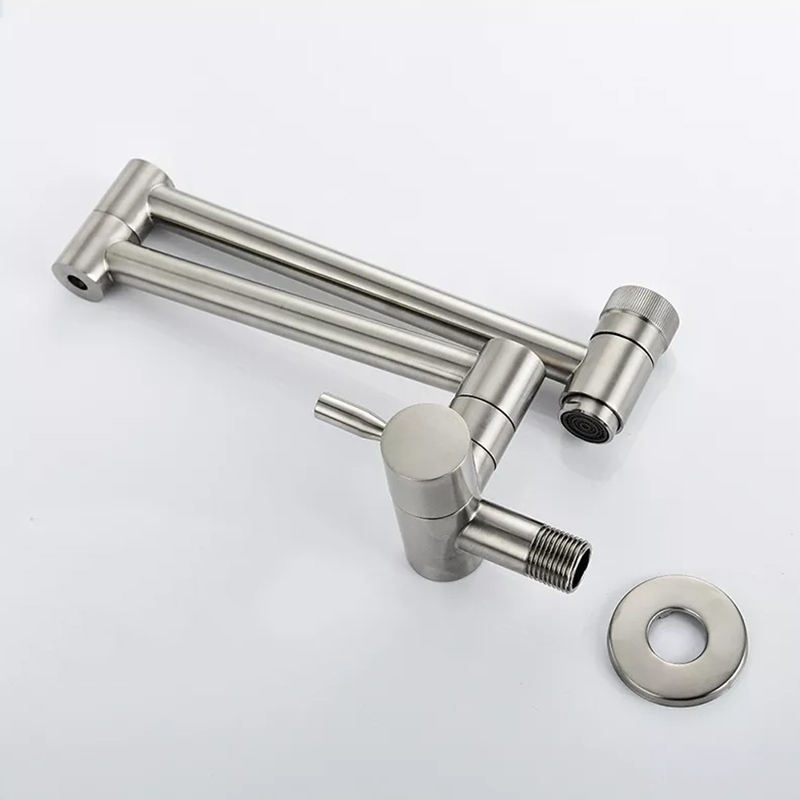 Retract Swivel Tap Folding Kitchen Faucet Anti Fading Corrosion Resistance Brass Contemporary  Kitchen Faucet