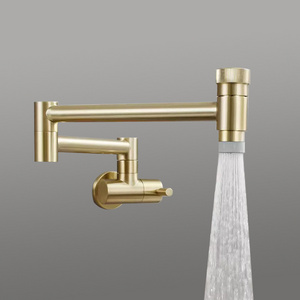 Retract Swivel Tap Folding Kitchen Faucet Anti Fading Corrosion Resistance Brass Contemporary  Kitchen Faucet