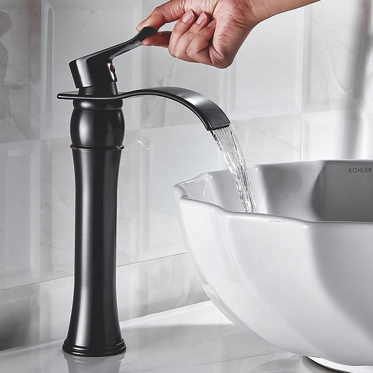 Bathroom Lavatory Sanitary Ware Vessel Sink Single Hole Stainless Steel Basin Taps Mixer Modern Bathroom Faucet