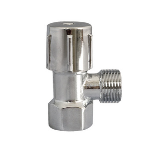 Oem Odm Toilet Kitchen Bathroom Accessory Hand Control Water Stop 1/2 inch 90 Degree Brass Angle Valves