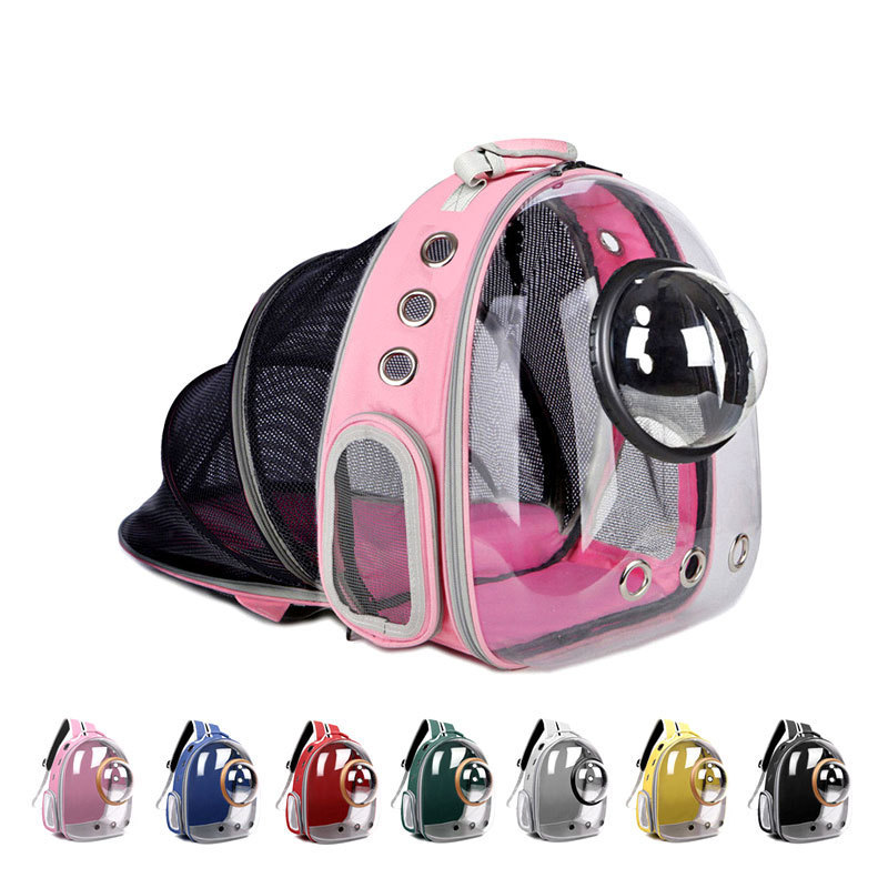 transparent black front minion airline approved pet backpack carrier for small cats dogs