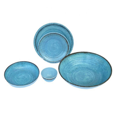 New Design Cheap Melamine Dinner Set Blue Melamine Tableware Set Melamine Dinner Set Pakistan