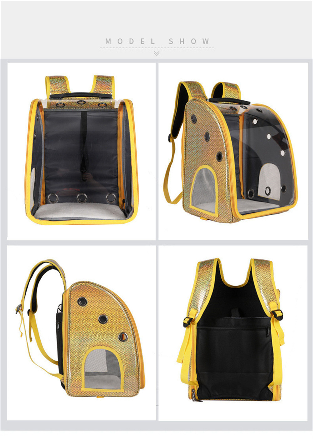 Amiqi pet travel dog carrier bag travel pet bags  bagpack small animal carrier backpack CW2023 Pet Bagpack for Small Dog and cat