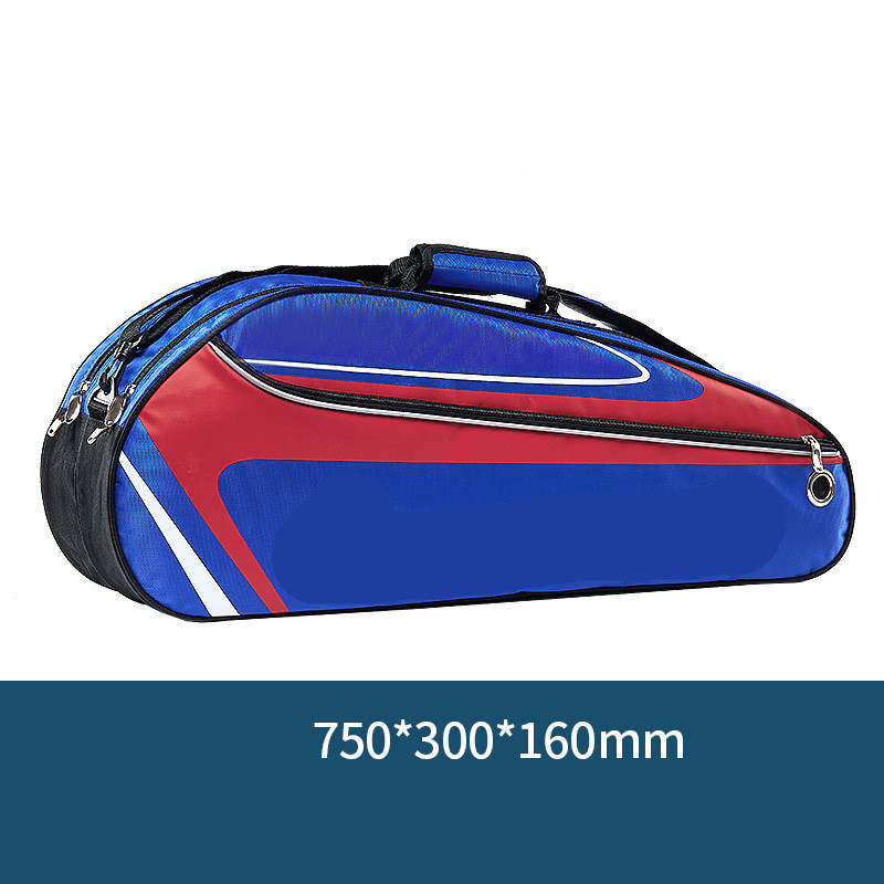 Amiqi  BAG175 Blue Classic Outdoor Tennis Backpack Strip Sports Feather Bag Teen Ball Bag Fitness Outdoor Bag