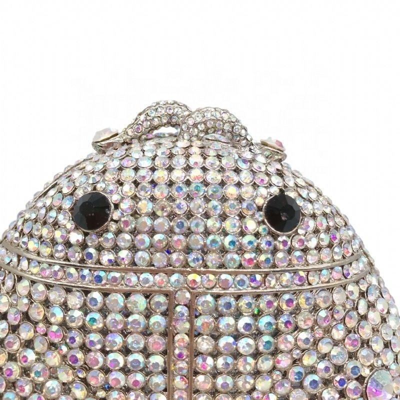 AMIQI MRY60 Top Selling Handwork Rhinestone Animal Design Evening Bag insect Style Crystal Party bags