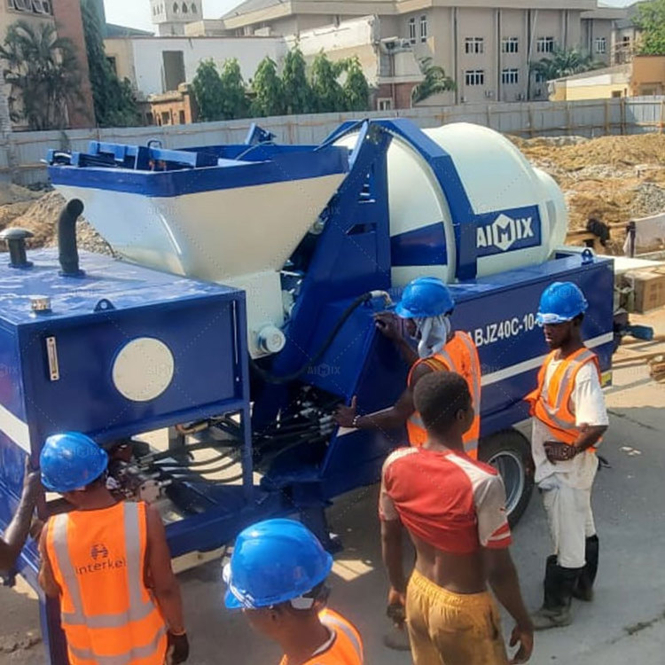 ABJZ40C 40 m3/h Diesel Concrete Mixer Pump In Bangladesh Australia Price