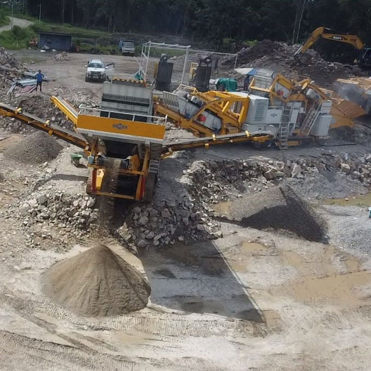 150TPH Cobblestone River Stone Crusher Plant Mobile Cone Jaw Crushing And Screening Plant Malaysia