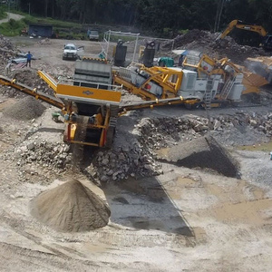 150TPH Cobblestone River Stone Crusher Plant Mobile Cone Jaw Crushing And Screening Plant Malaysia