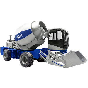 Self propelled concrete mixer truck 3.5cbm per batch automatic feeding concrete mixer truck