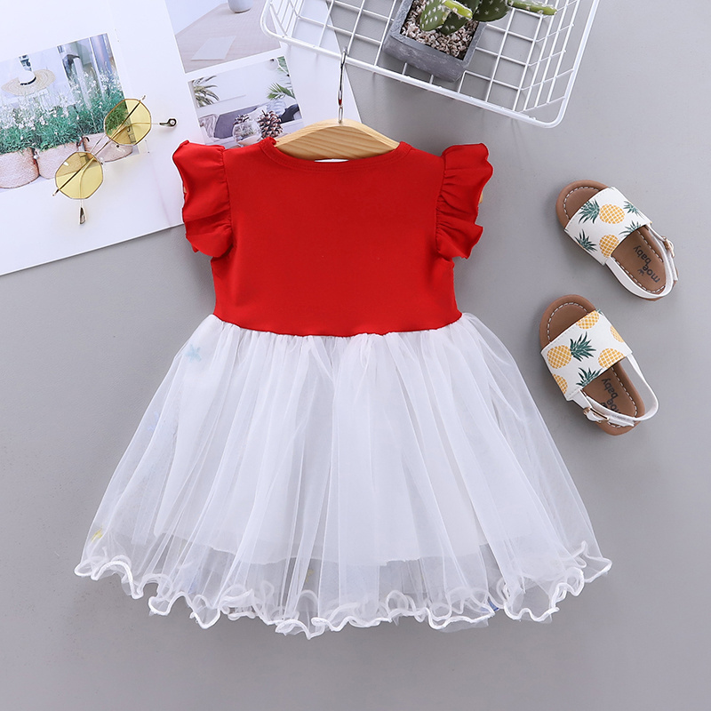 2020 summer boutique girls clothes cute little a princess baby  dress with short sleeves for kids clothes girl dresses