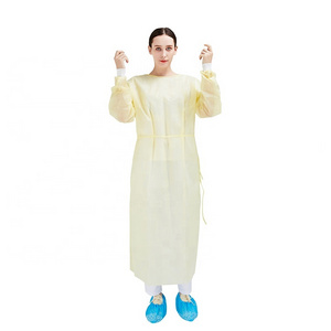 Medical Protective PPE Isolation Gowns with elastic cotton cuff