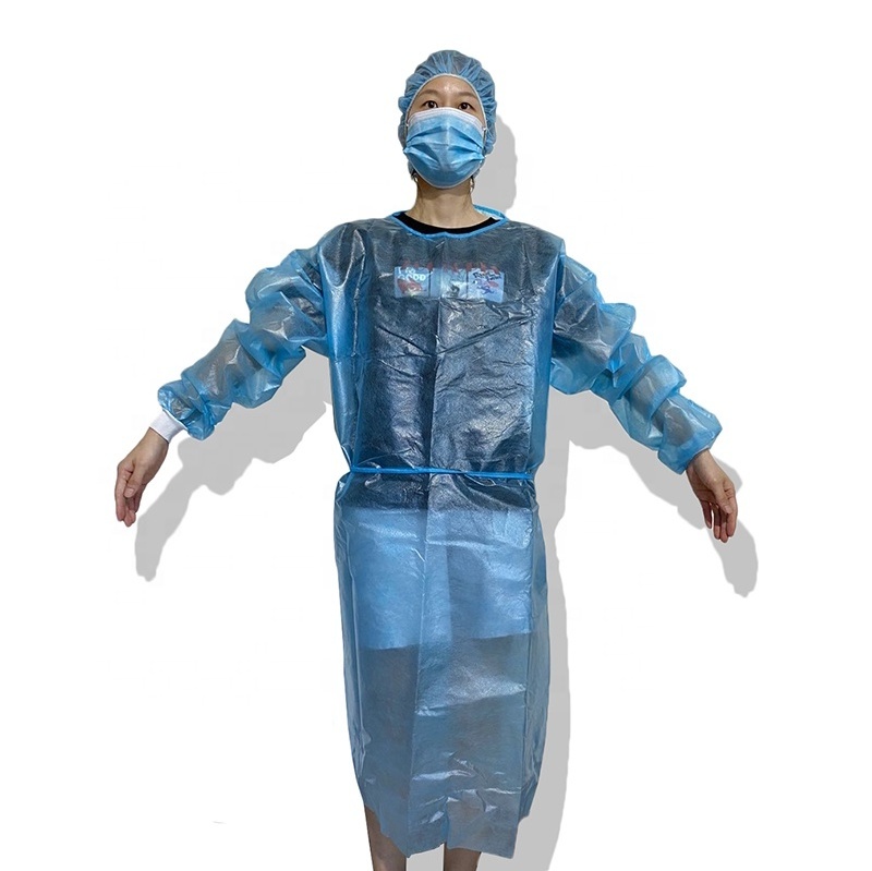 Disposable Suit PPE Isolation Gown Non Woven Coverall Waterproof Disposable Overalls