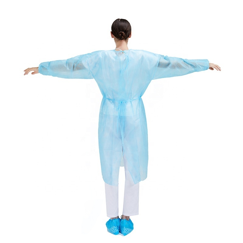 Disposable Suit PPE Isolation Gown Non Woven Coverall Waterproof Disposable Overalls