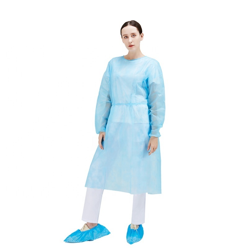 Disposable Suit PPE Isolation Gown Non Woven Coverall Waterproof Disposable Overalls