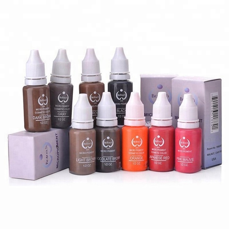 AIMOOSI Permanent Makeup Ink Microblading Pigment Liquid Tattoo Pigment Colors for Eyebrow Tattoo