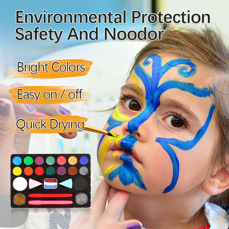 body art football game soccer fans design face paint face painting kids body paint kit nude body painting supplies