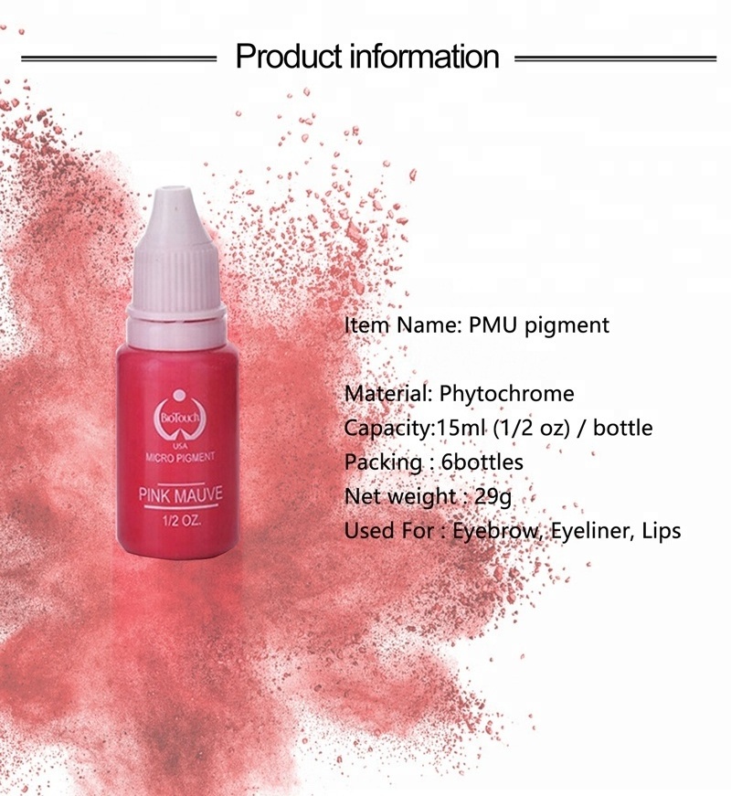 AIMOOSI Permanent Makeup Ink Microblading Pigment Liquid Tattoo Pigment Colors for Eyebrow Tattoo