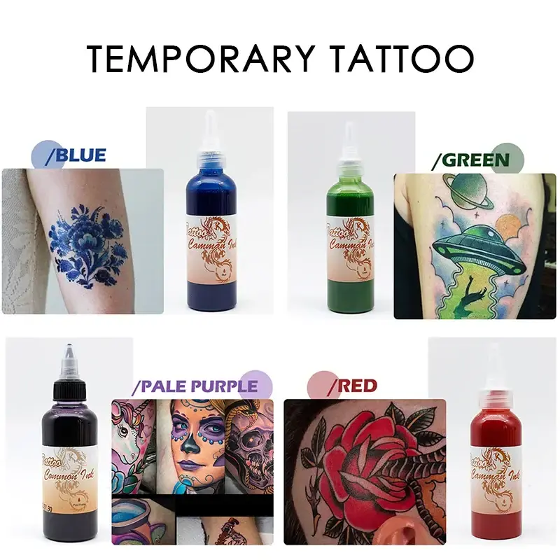 Tattoo Ink Waterproof Body Paint Temporary Spray Airbrush Tattoo Ink for tattoo supply