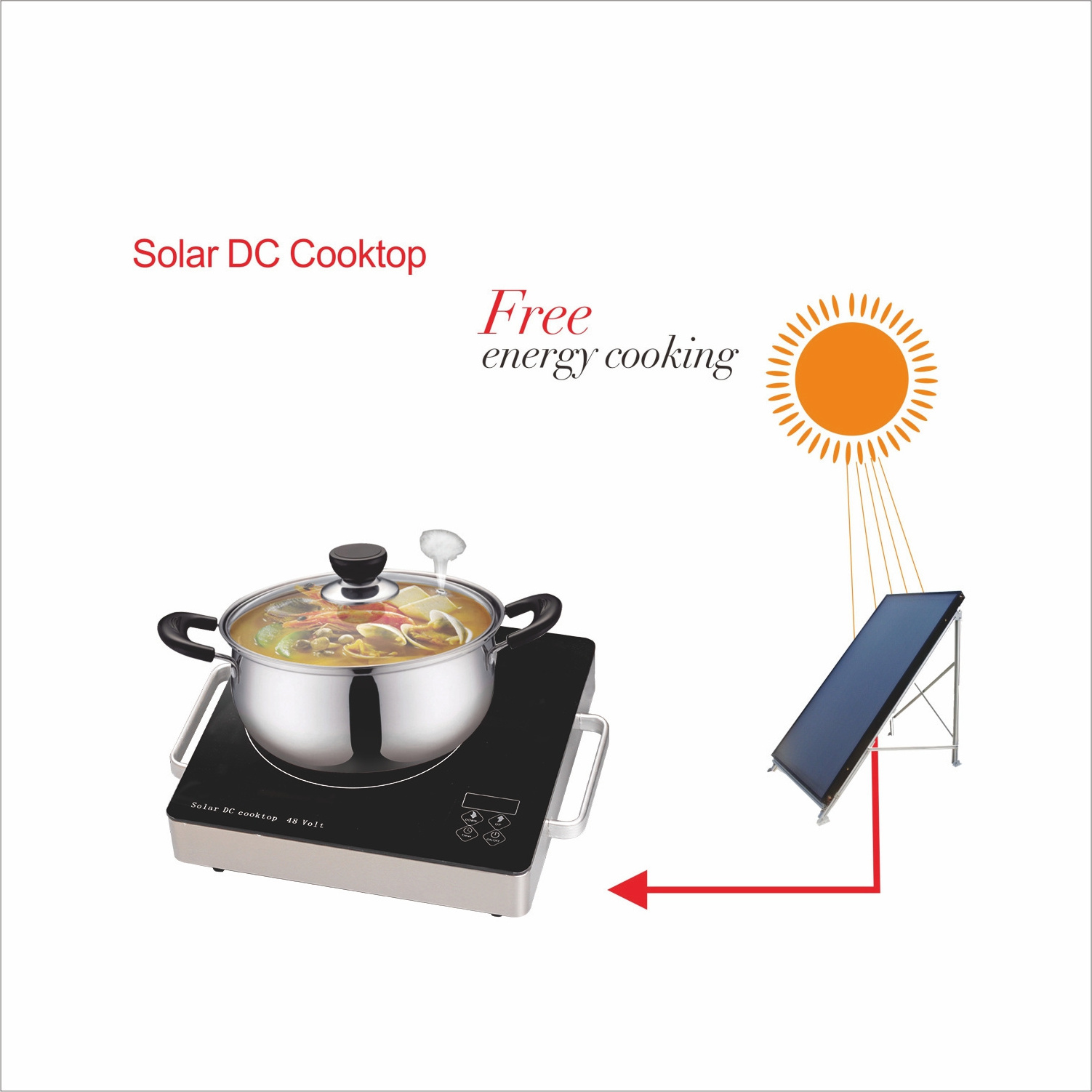 Induction From Battery Or Solar Grid Solar Cooker Best Price For You