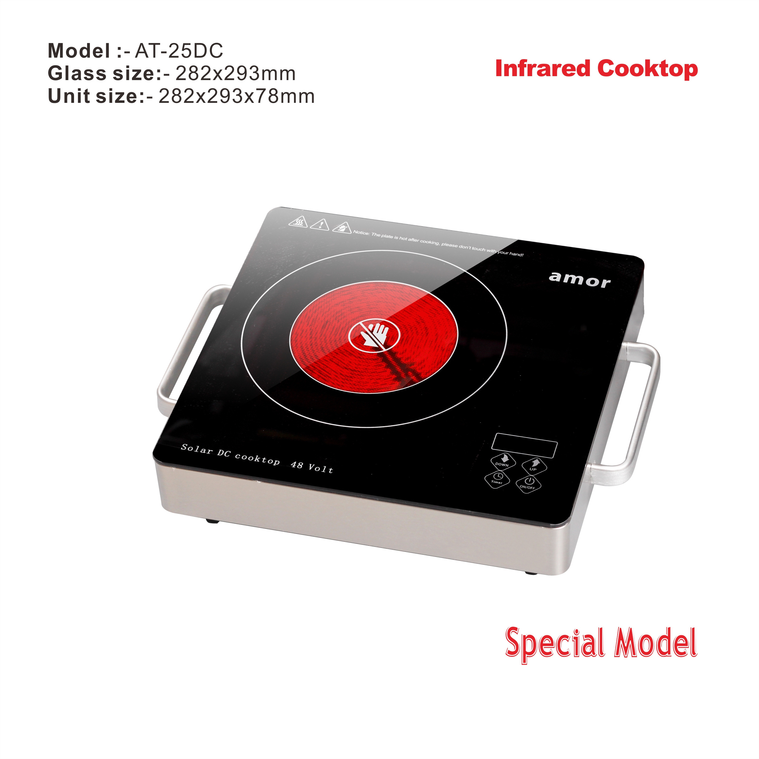 China's New Design 2000W & 1800W Infrared Induction Cooker Touch Control Home Appliance