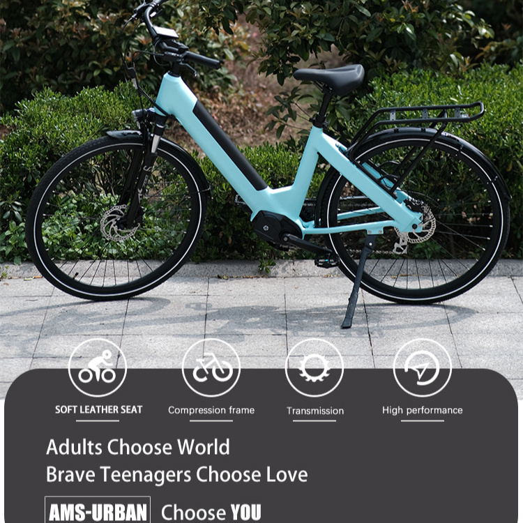 AIMOS Women E Bike Ladies 27.5 inch ebike Electric Bicycle Bike Girls Electric Hybrid City Mountain Road Bike