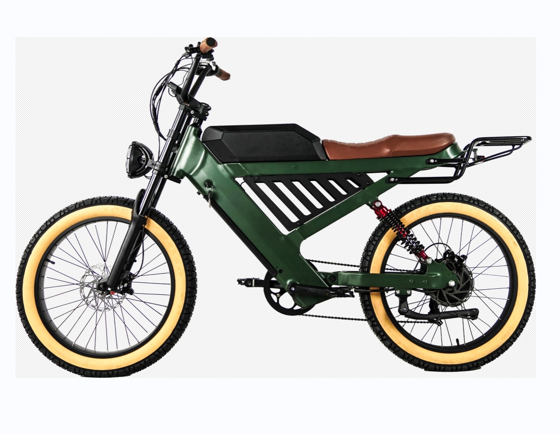 Ready for Shipment AIMOS 20AH 750W Electric Motorcycle 24 inch Fat Tire Ebike AIMOS Dual Suspension Mountain Bike