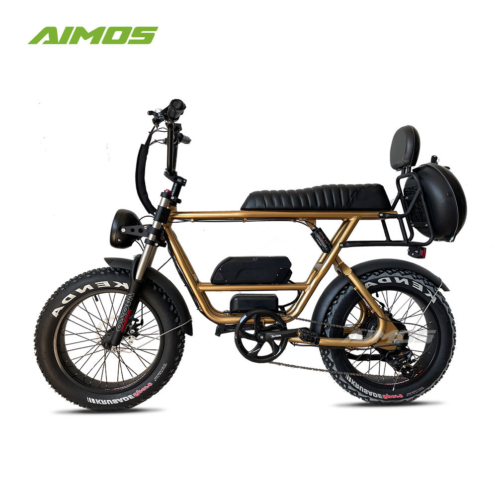 lithium battery super powered 48v 500w 73 two seat ebike fat tire 2 seater electric bike with foot rest