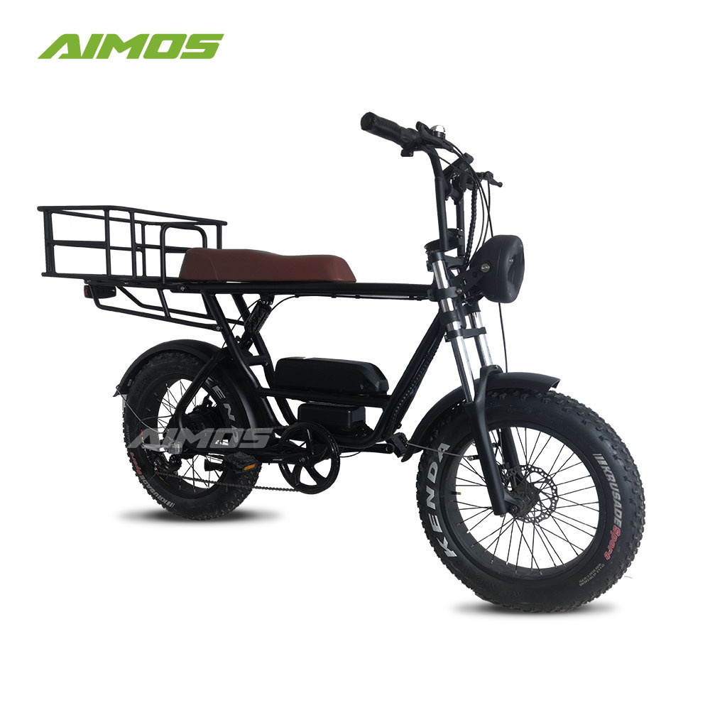 2020 NEW light weight 48V 750W lithium electric bike two seat lady ride with pedals electric moped