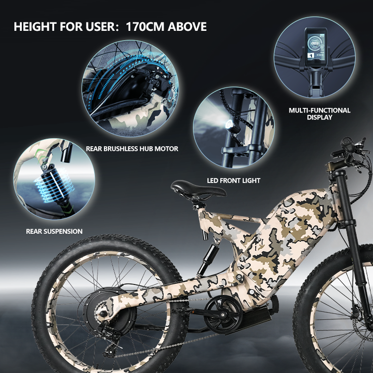 aimos/26*4.0 250W 750W 1500w big power Fat tire electric Mountain E bike/Snow bike/electric bicycle with CE