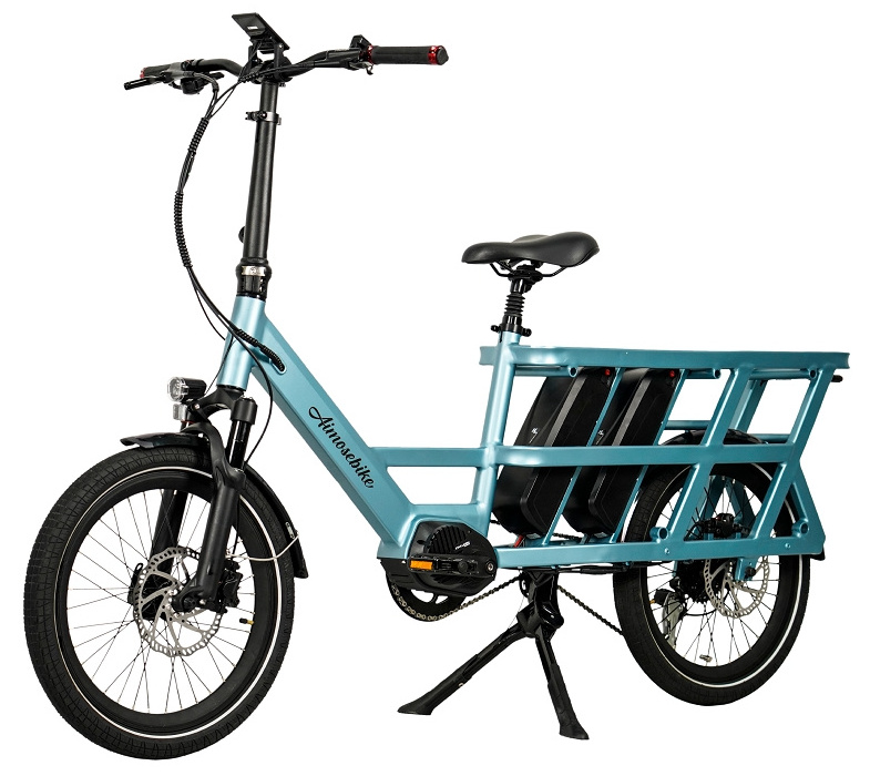 Adult ebike with carrier cargo electric bike with long tail in long range and high speed