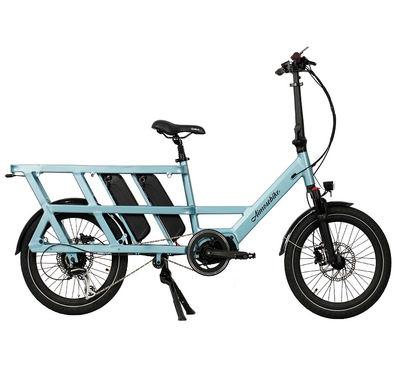 Adult ebike with carrier cargo electric bike with long tail in long range and high speed