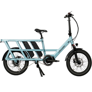 Adult ebike with carrier cargo electric bike with long tail in long range and high speed