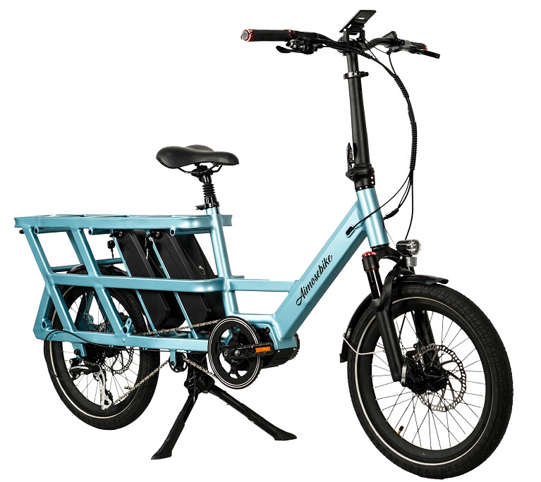 Adult ebike with carrier cargo electric bike with long tail in long range and high speed