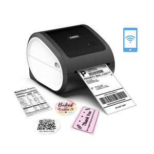 AIMO D520 shipping label barcode thermal printer price tag  label printer sticker roll to roll label maker machine