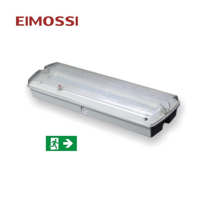 Mini order IP65 wall-mounted rechargeable battery led emergency bulkhead exit signag lighting