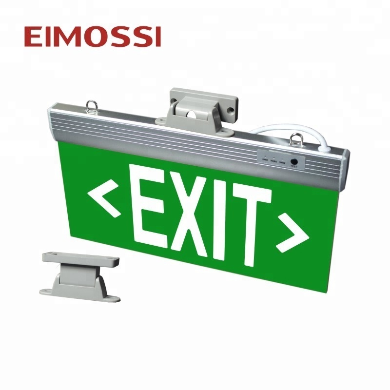 3W Aluminum Acrylic Led EXIT Sign Ni-Cd Backup Battery Emergency EXIT Light